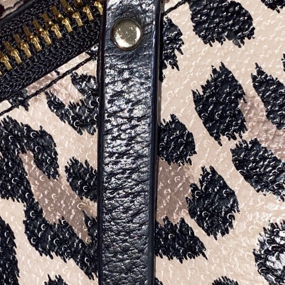 NWOT Kate Spade bi-fold wallet.Grove Street Leopard print. Black / Brown - Picture 8 of 16